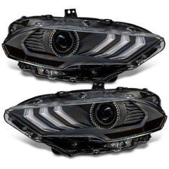 ORACLE Lighting - Oracle Lighting 18 - 23 Ford Mustang Dynamic ColorSHIFT LED Headlights - Black Series - Demon Performance
