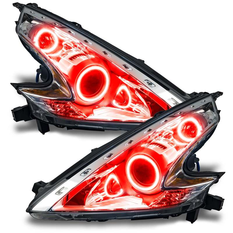 ORACLE Lighting - Oracle Nissan 370 Z 09 - 20 LED Dual Halo Kit - Red - Demon Performance