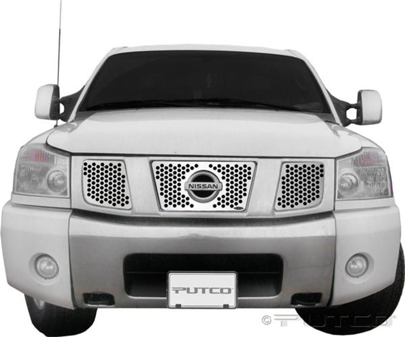 Putco - Putco 04 - 07 Nissan Titan / Armada Punch Stainless Steel Grilles - Demon Performance