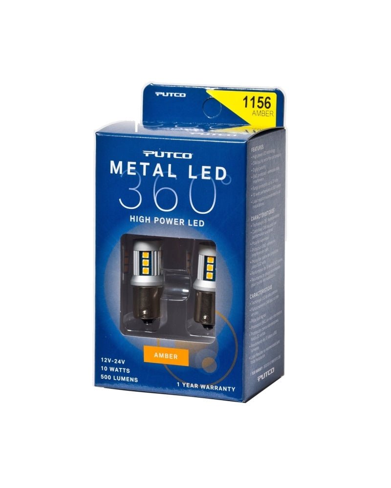 Putco - Putco 1156 - Amber Metal 360 LED - Demon Performance