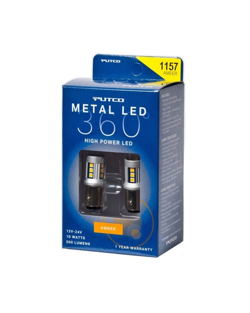 Putco - Putco 1157 - Amber Metal 360 LED - Demon Performance