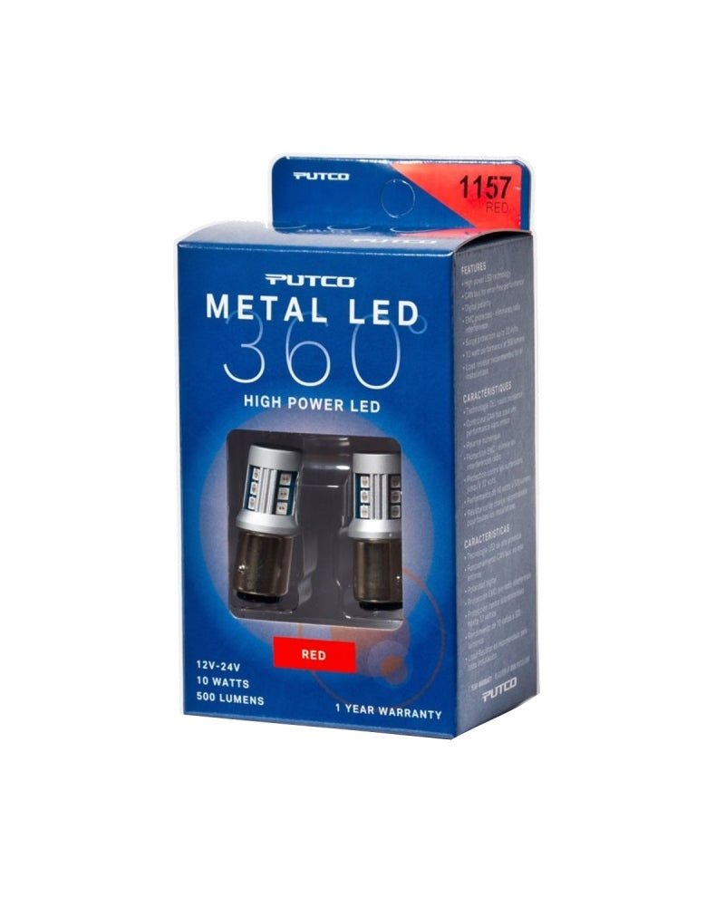 Putco - Putco 1157 - Red Metal 360 LED - Demon Performance