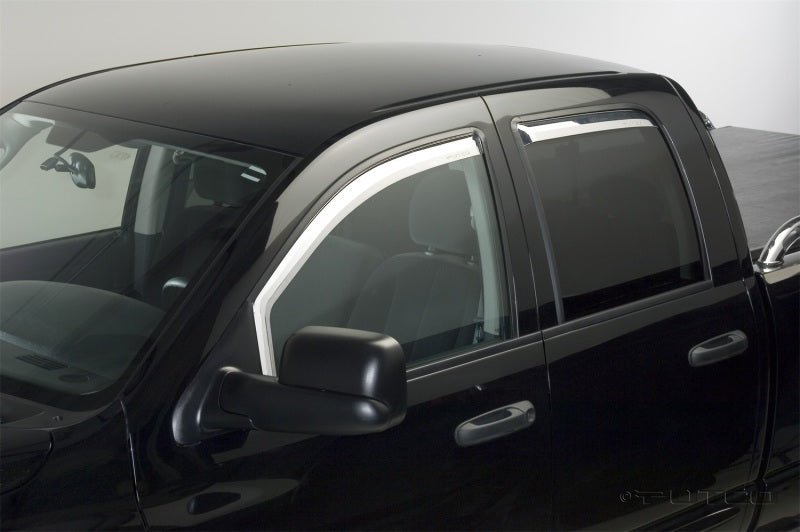 Putco - Putco 16 - 20 Nissan Titan Crew Cab (Set of 2) Front Only Element Chrome Window Visors - Demon Performance