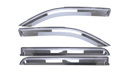 Putco - Putco 19-20 Ram 1500 - Quad Cab (Set of 4) Element Chrome Window Visors - Demon Performance