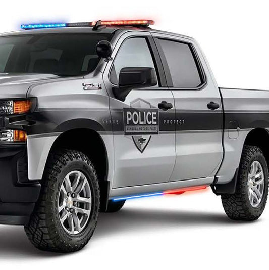 Putco - Putco 19 - 23 Dodge Ram 1500 Blade Rocker Kits Sideliners - Blue & White w/ White Override - Demon Performance