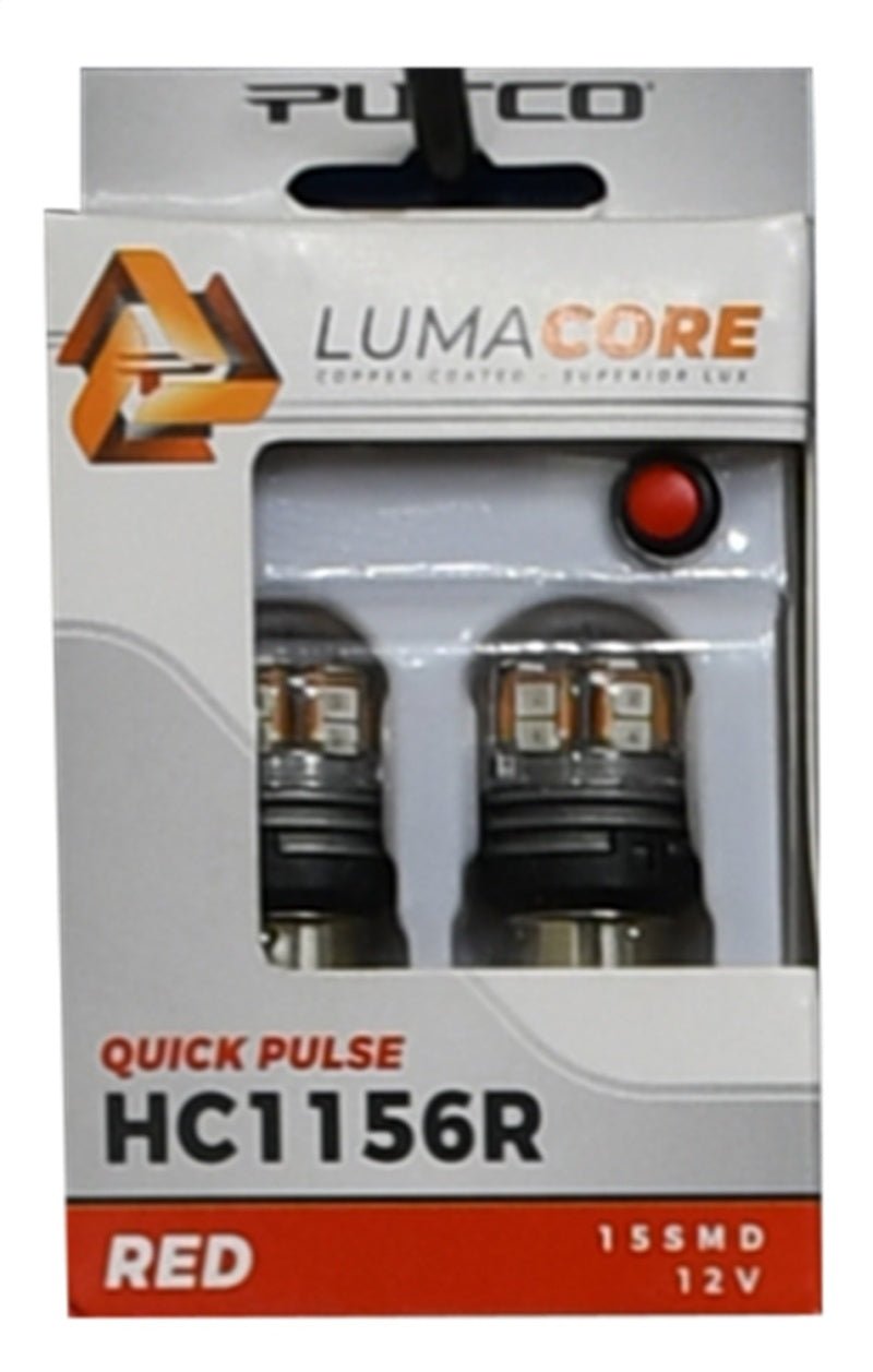 Putco - Putco LumaCore 1156 Red - Pair (x3 Strobe w/ Bright Stop) - Demon Performance