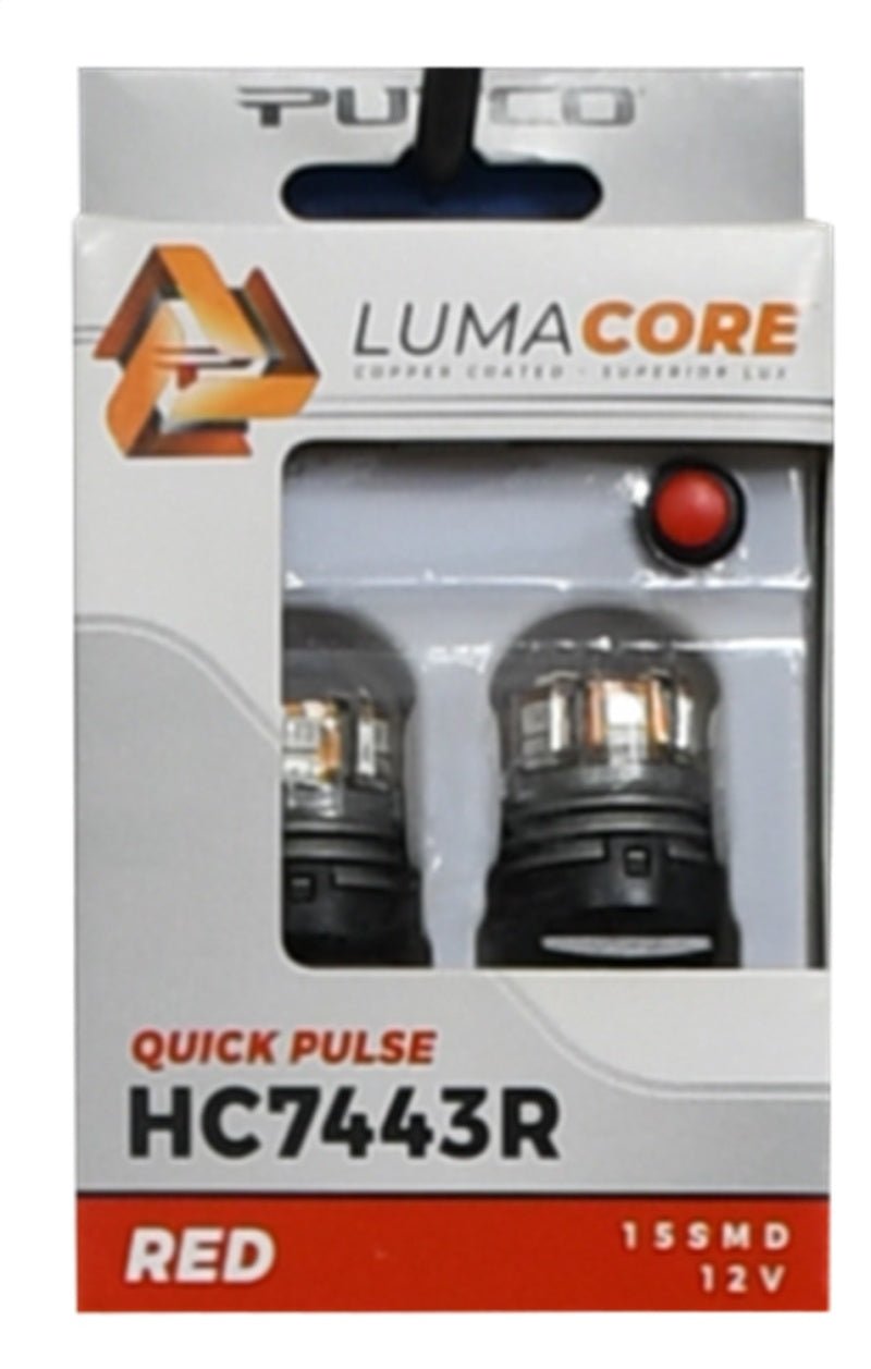 Putco - Putco LumaCore 7443 Red - Pair (x3 Strobe w/ Bright Stop) - Demon Performance