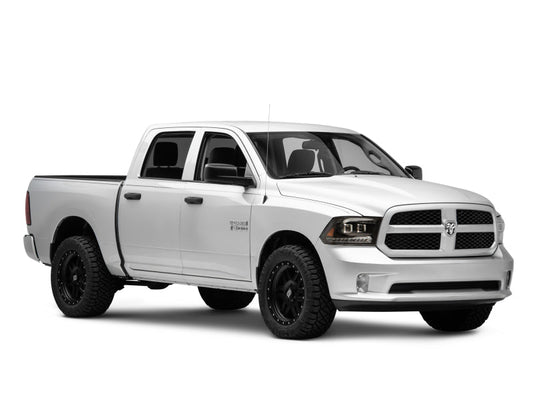 Raxiom - Raxiom 09 - 18 RAM 1500 LED Projector Headlights w/ Switchback Turn Signals - Blk Housing (Clear Lens) - Demon Performance