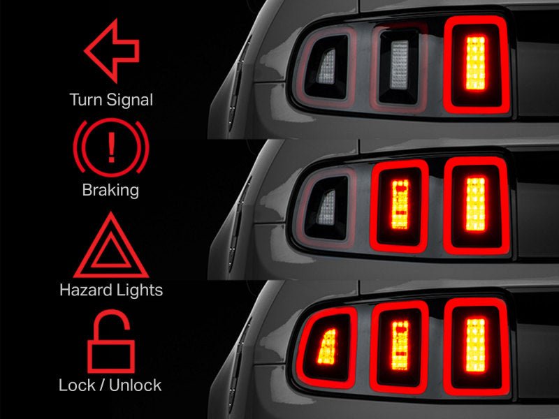 Raxiom - Raxiom 10 - 22 Ford Mustang Tail Light Sequencer (Plug - and - Play) - Demon Performance