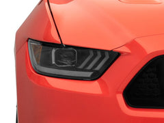 Raxiom - Raxiom 15 - 17 Ford Mustang GT350 GT500 LED Projector Headlights - Blk Housing (Clear Lens) - Demon Performance