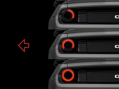 Raxiom - Raxiom 15 - 22 Ford Mustang Halo LED Tail Lights - Gloss Black Housing (Smoked Lens) - Demon Performance