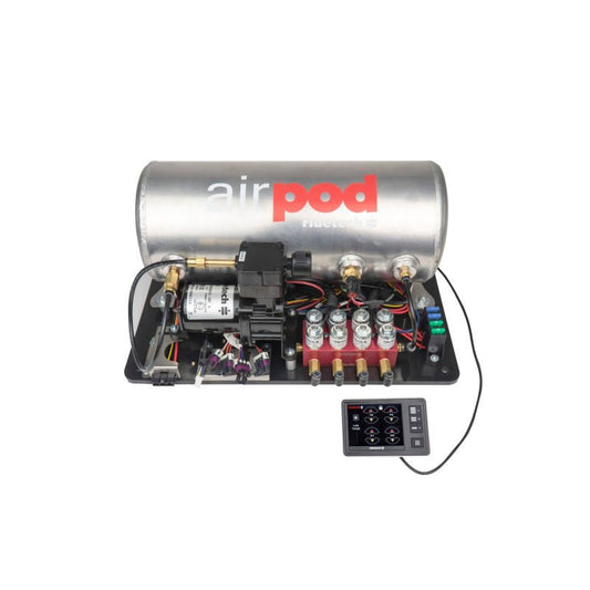 Ridetech - Ridetech RidePro E5 Air Ride Suspension Control System 3 Gal Single Compressor AirPod 1/4in Valves - Demon Performance