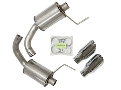 Roush - Roush 2015 - 2017 & 2024 Ford Mustang 5.0L V8 Exhaust Kit w/ Round Tips (304SS) - Demon Performance