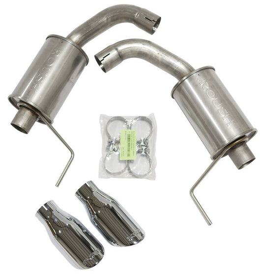 Roush - Roush 2015 - 2017 & 2024 Ford Mustang 5.0L V8 Exhaust Kit w/ Round Tips (304SS) - Demon Performance