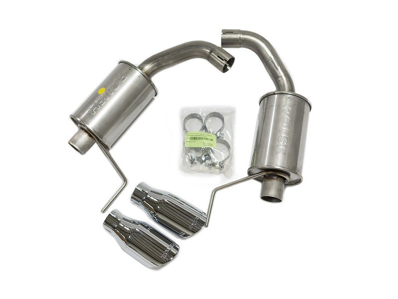 Roush - Roush 2015 - 2024 Ford Mustang 3.7L/2.3L V6/I4 Exhaust Kit w/ Round Tips - Demon Performance