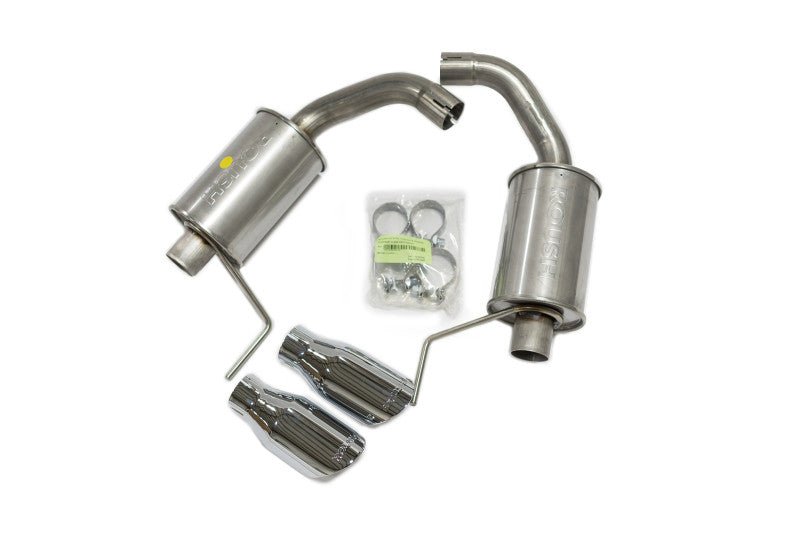 Roush - Roush 2015 - 2024 Ford Mustang 3.7L/2.3L V6/I4 Exhaust Kit w/ Round Tips - Demon Performance