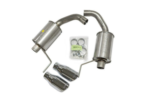 Roush - Roush 2015 - 2024 Ford Mustang 3.7L/2.3L V6/I4 Exhaust Kit w/ Round Tips - Demon Performance