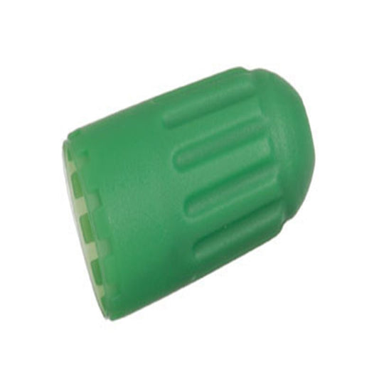 Schrader - Schrader TPMS Plastic Green Sealing Snap-In Valve Cap - 100 Pack - Demon Performance