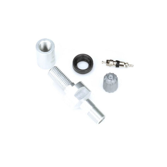 Schrader - Schrader TPMS Service Pack - Straight Aluminum Valve Stem Assembly Components for 33900 - 4 Pack - Demon Performance