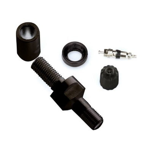 Schrader - Schrader TPMS Service Pack - Straight Black Valve Stem Assembly Components for 33900 - 4 Pack - Demon Performance