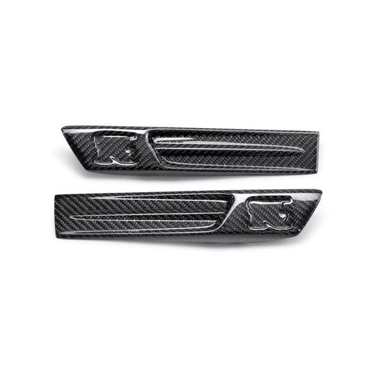 Seibon - Seibon 09 - 10 Nissan GTR R35 Carbon Fiber Fender Duct Logos (Pair) - Demon Performance