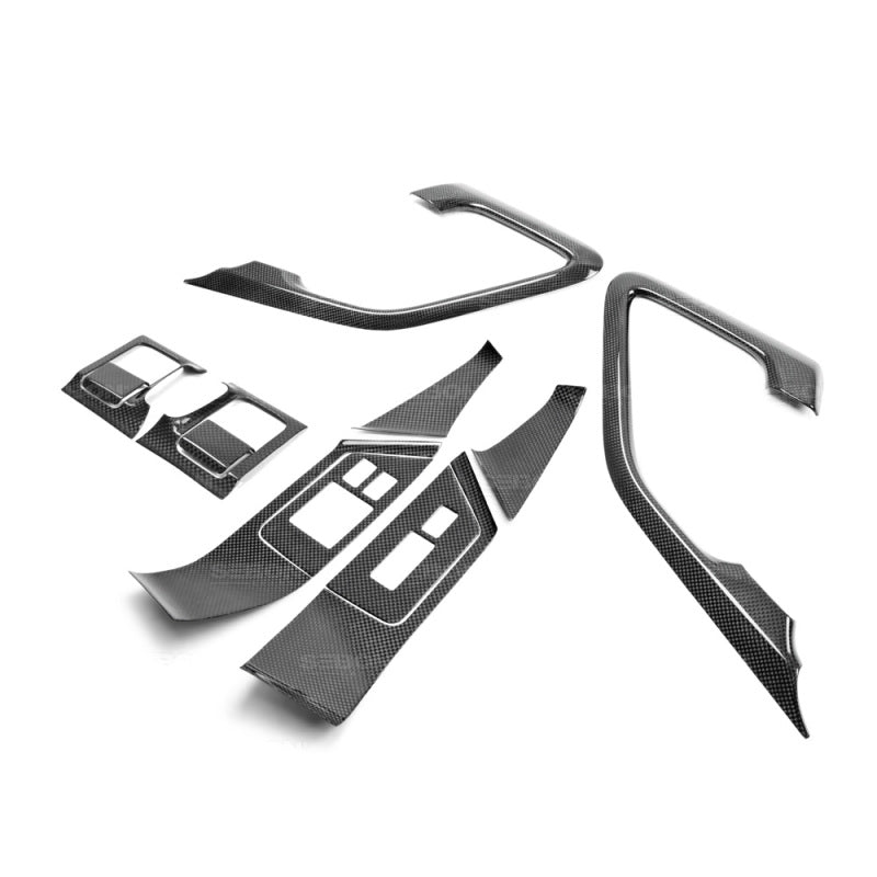 Seibon - Seibon 09 - 14 Nissan GTR Carbon Fiber Door Trim Set (12 PCS) - Demon Performance