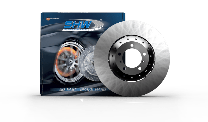 SHW Performance - SHW 08 - 10 Porsche Cayenne Turbo 4.8L Right Front Smooth Lightweight Brake Rotor (958615302) - Demon Performance