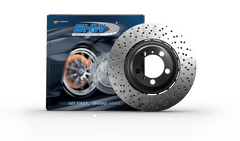 SHW Performance - SHW 10 - 11 Porsche 911 GT3 3.8L w/o Ceramic Brake Right Front Drill - Dimp LW Brake Rotor (99735141091) - Demon Performance