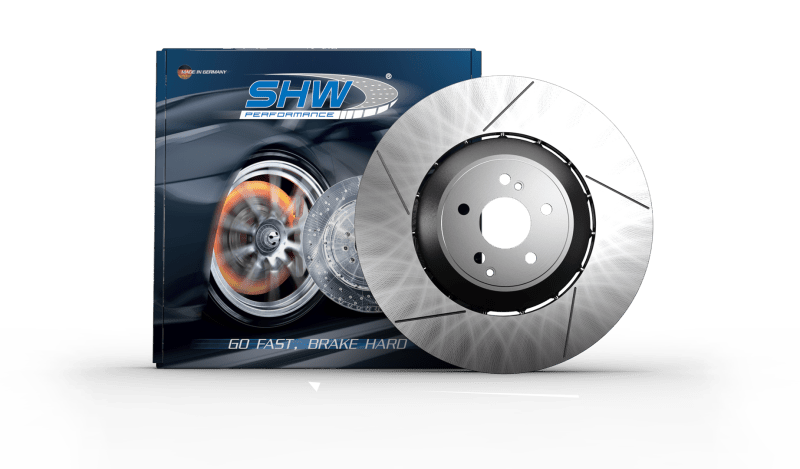 SHW Performance - SHW 10 - 16 Porsche Panamera Turbo 4.8L w/o Ceramics Left Front Slotted LW Brake Rotor (298615301C) - Demon Performance