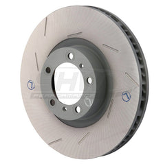 SHW Performance - SHW 11 - 16 Porsche Panamera 4 3.6L w/o Ceramics Left Front Slotted Monobloc Brake Rotor (298615301B) - Demon Performance