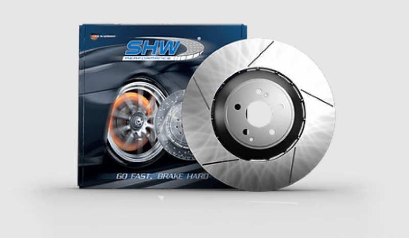 SHW Performance - SHW 13 - 16 Porsche Panamera GTS w/o Ceramics Right Front Slotted Lightweight Brake Rotor (298615302C) - Demon Performance