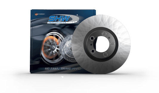 SHW Performance - SHW 15 - 18 Porsche Macan Turbo 3.6L w/o Ceramic Brakes Rear Smooth Monobloc Brake Rotor (95B615601D) - Demon Performance