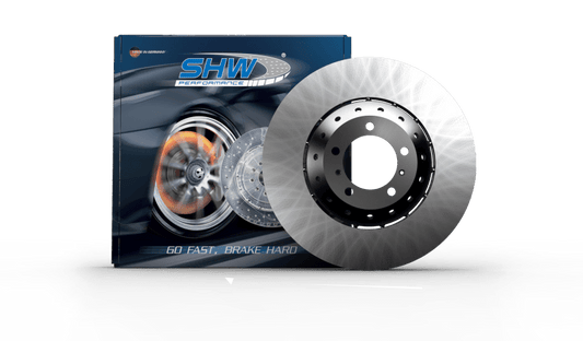SHW Performance - SHW 19 - 20 Ford Mustang Shelby GT350 5.2L (From 2/4/2019) Rear Smooth LW Brake Rotor (KR3Z2C026B) - Demon Performance