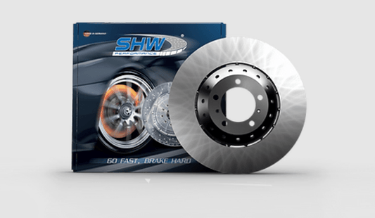 SHW Performance - SHW 19 - 20 Ford Mustang Shelby GT350 5.2L (From 2/4/2019) Rear Smooth LW Brake Rotor (KR3Z2C026B) - Demon Performance
