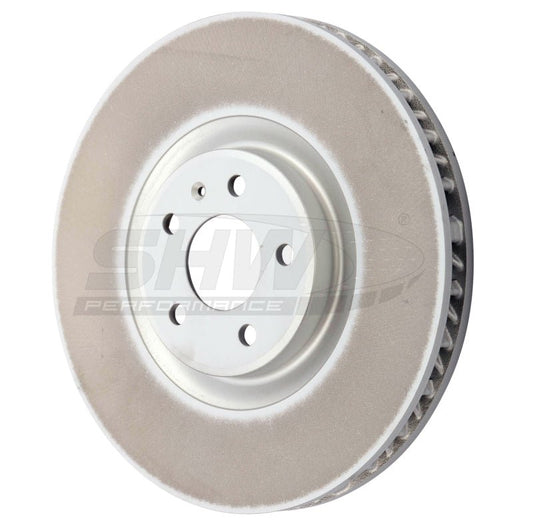 SHW Performance - SHW 19 - 21 Porsche Macan S 3.0L Left Front Smooth Monobloc Brake Rotor (95B615301AA) - Demon Performance