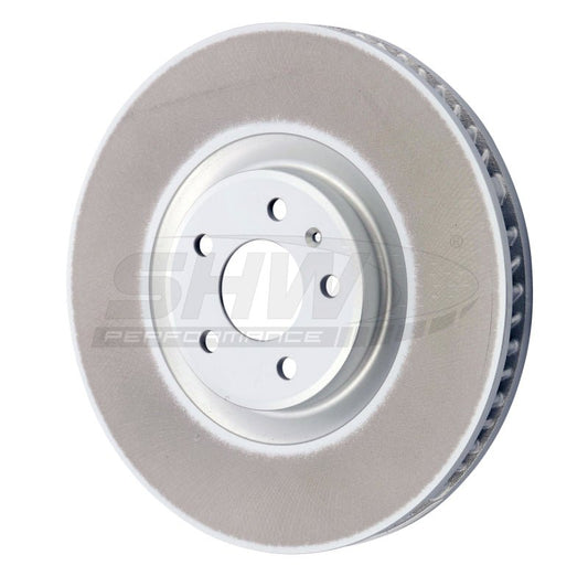 SHW Performance - SHW 20 - 21 Porsche Macan GTS 2.9L Right Front Smooth Monobloc Brake Rotor (95B615302AA) - Demon Performance