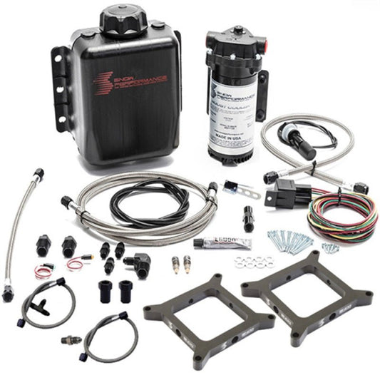 Snow Performance - Snow Performance Stage 1 Dual Carb (N/A or Forced Induction) Water Injection Kit w/SS Braided Line - Demon Performance