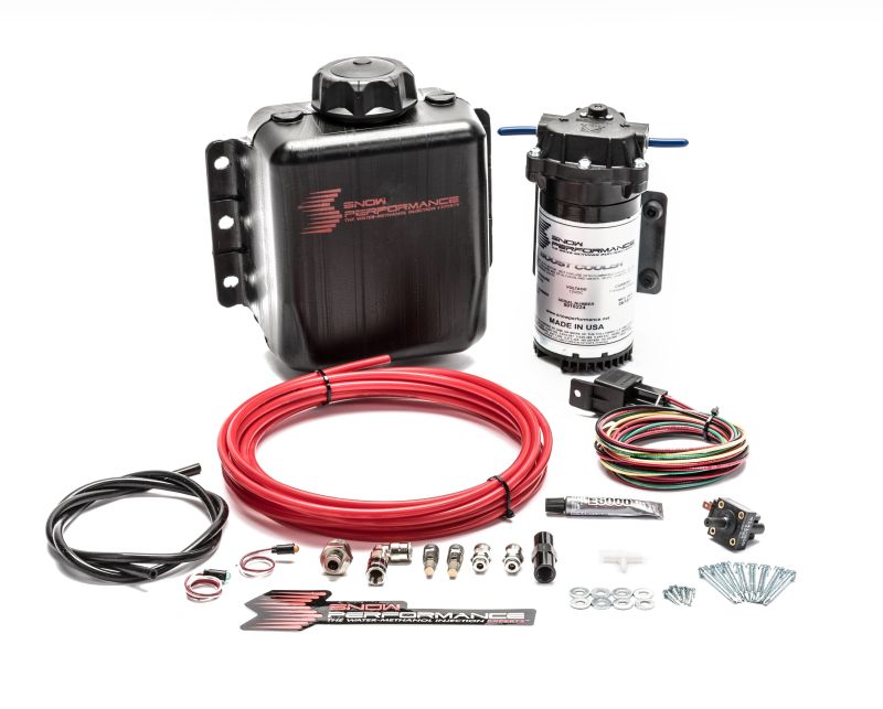 Snow Performance - Snow Performance Stg 1 Boost Cooler TD Water Injection Kit (Incl. Red Hi - Temp Tubing/Quick Fittings) - Demon Performance