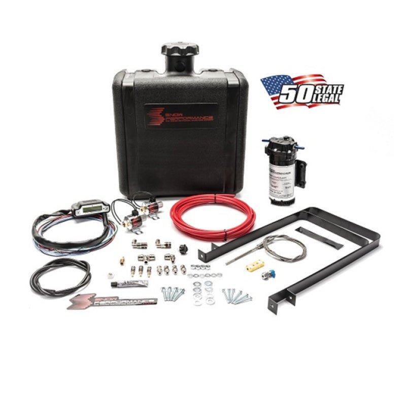Snow Performance - Snow Performance Stg 3 Boost Cooler Water Injection Kit TD (Red Hi - Temp Tubing and Quick Fittings) - Demon Performance