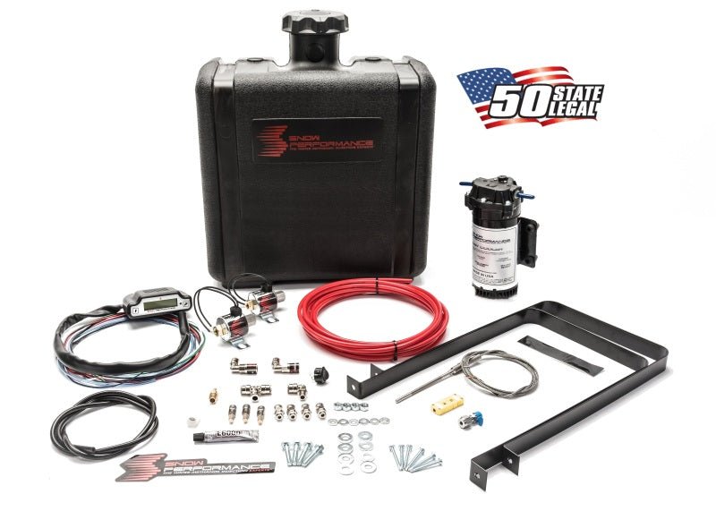 Snow Performance - Snow Performance Stg 3 Boost Cooler Water Injection Kit TD (Red Hi - Temp Tubing and Quick Fittings) - Demon Performance