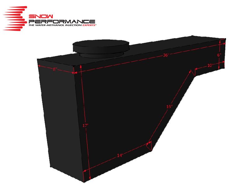 Snow Performance - Snow Performance Water Tank Upgrade 10gal (w/Braided SS Line/Brackets/Solenoid/4AN Fittings) - Demon Performance