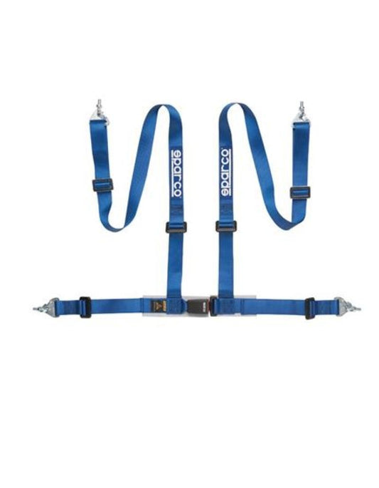SPARCO - Sparco Belt 2 Inch Blue 4Pt Snap - In - Demon Performance