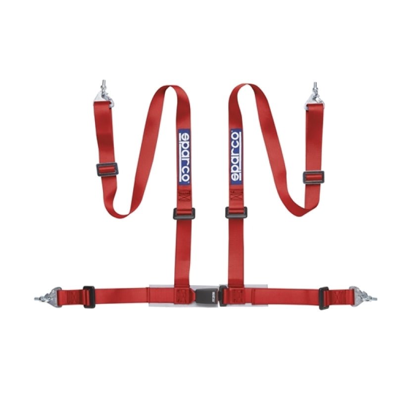 SPARCO - Sparco Belt 2 Inch Red 4Pt Snap - In - Demon Performance