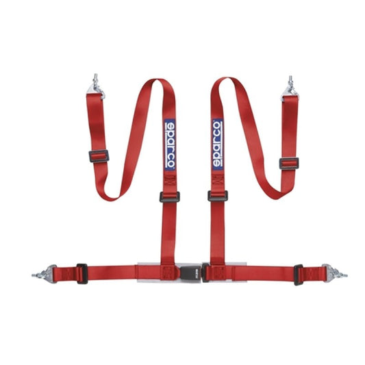 SPARCO - Sparco Belt 2 Inch Red 4Pt Snap - In - Demon Performance