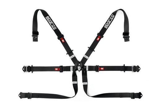 SPARCO - Sparco BELT 6 PNT 2in FORMULA BLK - Demon Performance