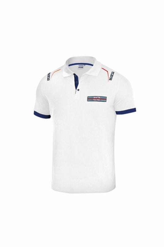 SPARCO - Sparco Polo Martini-Racing Large White - Demon Performance