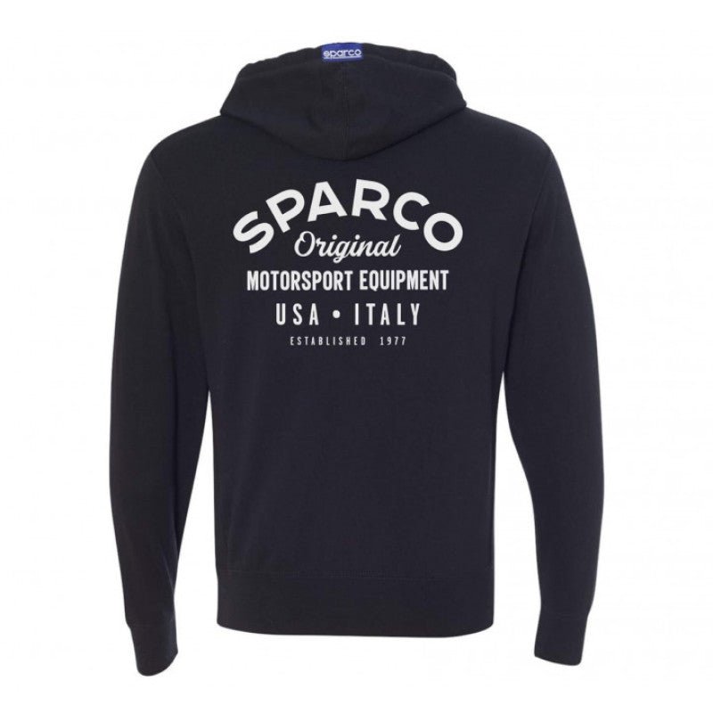 SPARCO - Sparco Sweatshirt ZIP Garage BLK - Small - Demon Performance