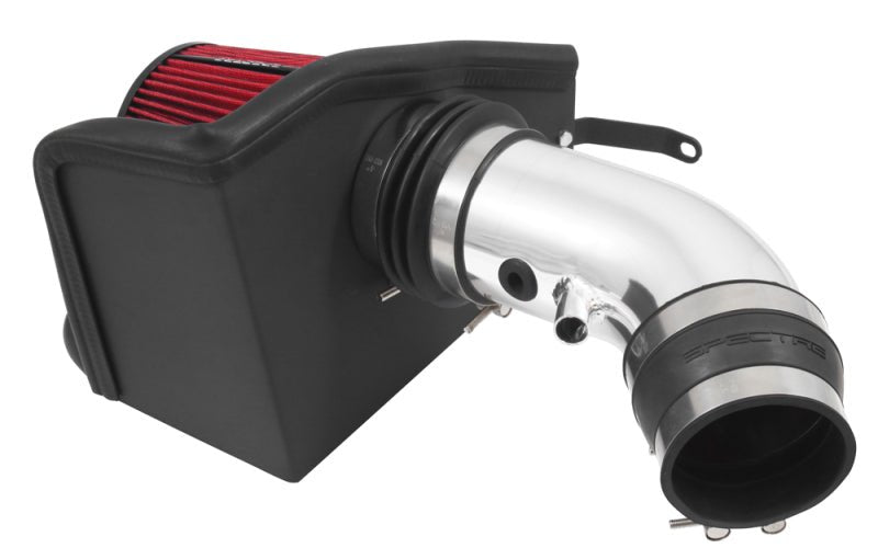 Spectre - Spectre 12-18 Jeep Grand Cherokee V8-6.4L F/I Air Intake Kit - Polished w/Red Filter - Demon Performance