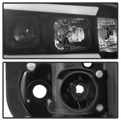 SPYDER - Spyder Dodge Charger 06 - 10 Projector Headlights - LED Light Bar - Black PRO - YD - DCH05V2 - LB - BK - Demon Performance