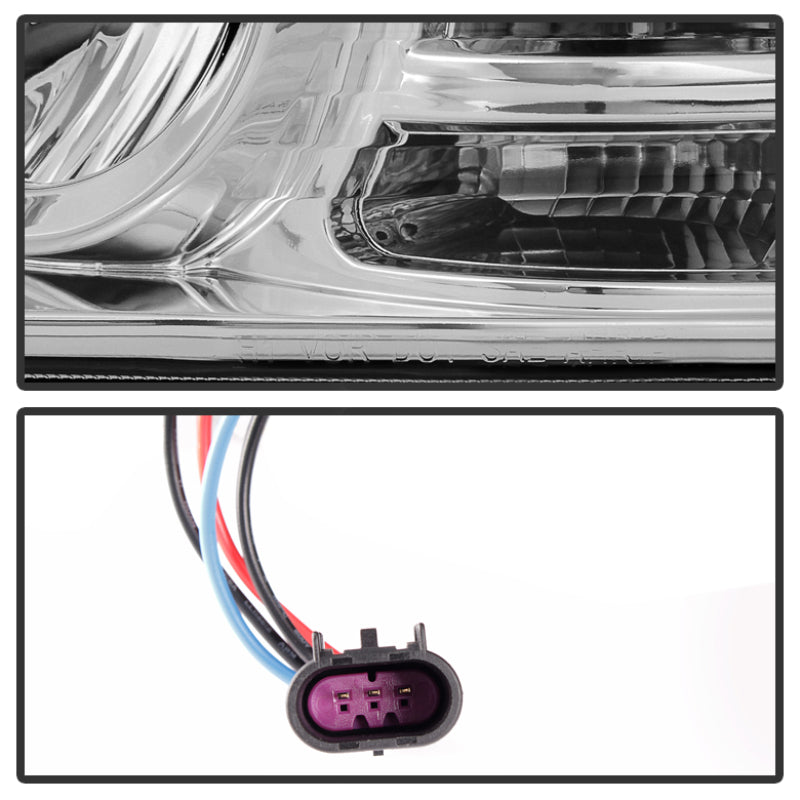 SPYDER - Spyder Dodge Ram 09 - 12 Projector Headlights Light Bar DRL Chrome PRO - YD - DR09 - LBDRL - C - Demon Performance